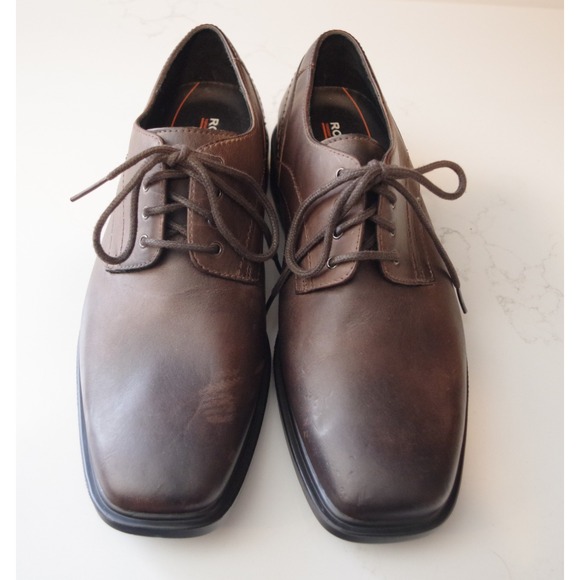 Rockport Other - Rockport Mens Brown Leather Oxford Shoes Adidas Torsion APM1221V Size 7.5M‎